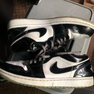 Jordan Black and White Sneakers